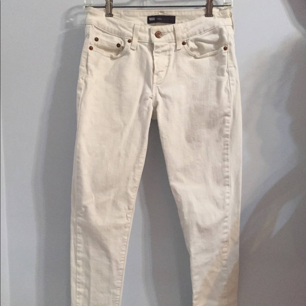 Skinny White Levi Jeans